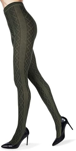 MeMoi Juneau Diamonds Cotton Blend Sweater Tights Rosin Heather Large/X-Large in Saudi Arabia