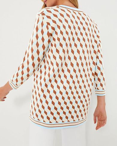 Kedera Women's Open Front Cardigan Sweaters Fashion Button Down 3/4 Sleeve Plaid Sweaters Lightweight Outwear Coats in Saudi Arabia