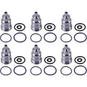 6PCS 21515329 Fuel Injector Steel Sleeve Cup Set Fit for Volvo D11 D13 D16 for MACK MP7 MP8 MP10 Replace 21401136 85137065 7421515329