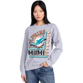 سويت شيرت نسائي من Junk Food من نوع Dolphins Backfield Crew