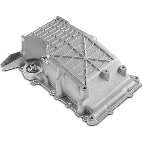 A-Premium Engine Oil Pan Sump with Drain Plug Compatible with Chrysler Concorde 1998-2004, Intrepid 1998-2004, Dodge Intrepid 1998-2004, V6 2.7L