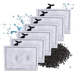12 Packs Small Filters Cartridges Compatible with Aqueon Small Filter Carbon Filter Cartridge Compatible with Aqueon QuietFlow E Internal Power Filter 10 and 1/2.5/5 Gallon Minibow Aquarium Filters