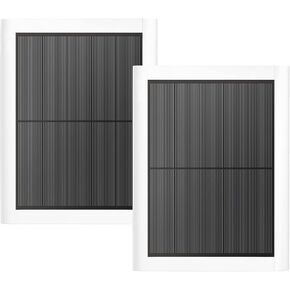 Ring Solar Panel(2nd Generation), 5W Ring Solar Panel Charger with Mount for Stick Up Camera & Pro, Spotlight Cam Plus & Pro, Ring Stick Up Cam Battery, Ring Spotlight Cam Battery (2Pack White)