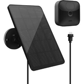 Solar Panel for Blink Camera Outdoor, 4W Solar Panel with USB-C Port Compatible with Blink Outdoor 4 (4th Gen) Camera, Solar Panel for Blink Camera with Rubber Plug, IP65 Waterproof, 13.12ft Cable