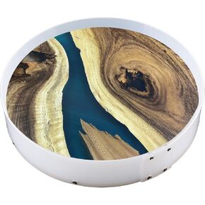 Resin Mold Large Round Deep -Kalinta 18inch Reusable Epoxy Round Molds for Resin Clock, Serving Tray Board, End Table，Floral Preservation Bouquet