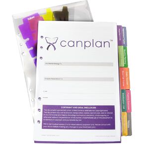 CanPlan Cancer Planner Refills (12 Months of Inside Pages + Accessories Only), Best Cancer Planner for Cancer Patients and Caregivers, Cancer Gift, Cancer Plan, Breast Cancer Gift