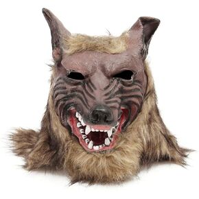 KIPETTO Halloween Werewolf Mask Halloween Costume Vinyl Full Head Wolf Masks for Scary Party Cosplay
