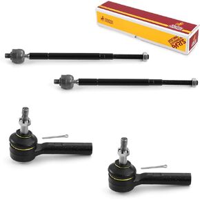 Metrix Premium Chassis Parts - 4 PC Inner & Outer Tie Rod End Kit Fits 2007-2012 Dodge Caliber, 2007-2017 Jeep Compass, 2007-2017 Jeep Patriot, Replacement EV80645, ES800408, Made in Europe