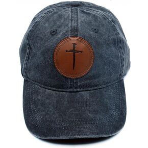 Nail Cross Christian Vintage Hat Father's Day Birthday for Men Women, Gray Baseball Cap