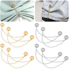 Magnetic Clothing Clips - 8Pack Multi-Function Magnetic Strength Buttons Hem Clips for Cinch T-Shirt Pants Hems,Multi-Purpose Magnetic Pinless Decorate for Cardigan (Mix Flower)