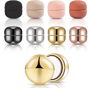 8 Pairs Hijab Magnets, Strong Hijab Magnetic Pins, Pinless Scarf Magnets, Multi-Use Cute Magnets for Women, Magnetic Pin Backs for Brooch, Decorative Buckles, Refrigerator Stickers, 8 Colors