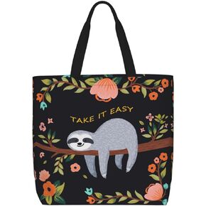 AMORVITA Dog Tote Bag for Women with Zipper Pockets Handles - Paw Print Bags Reusable Grocery Bags Portable Shopping Beach Bag, Dog Lovers Gifts Large Utility Tote Bag for Travel Gym School Work