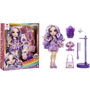 Rainbow High Fashion Doll with Slime & Pet - Violet (Purple) - 28 cm Shimmer Doll with Sparkle Slime, Magical Pet and Fashion Accessories - Kids Toy - Great for Ages 4-12 Years