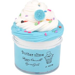 Cake Butter Slime, Soft Scented and Stretchy Slime, DIY Slime Toy for Girls and Boys, Kids Party Favors Slime Putty Toy, Christmas,Birthday Gift(7OZ 200ML)