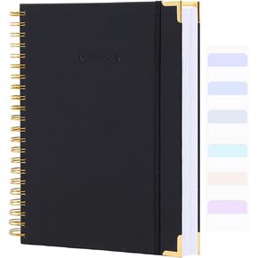 Spiral Notebook, Sketchbook 8.5" x 11", 300 Page Hardcover Sketch Book, Leather Blank Notebook Journal for Women Men, Large Sketchbook for Drawing, No Bleed Thick Paper Unlined Notebook, A4, Blue
