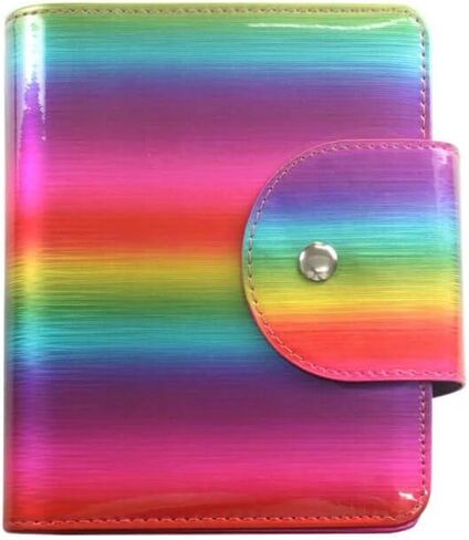 VNC 20 Slots Nail Art Stamp Plate Holder Stamping Plates Storage Bag Cases Rainbow Replaceable XL Plates Big Size 9.5x14.5CM Organizers (A-Purple) in Kuwait