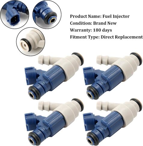 4PCS Fuel Injectors Fit For Volkswagen Beetle 2.0L I4 2001-2003,Golf 2.0L I4 2000-2003,Jetta 2.0L I4 2001, 2002, 2004, 2005# 06A906031AC, 0280156240, 06A906031CB, 0280155995, 852-18103 in Kuwait