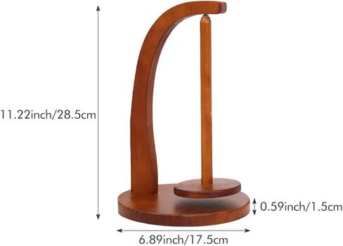 Yarn Holder for Crocheting and Knitting,Wooden Yarn Spinner,Yarn Ball Holder with Magnetic Metal Twirling Mechanism,Crochet Yarn Holder for Knitting Crocheting DIY Crafts Gifts in Kuwait