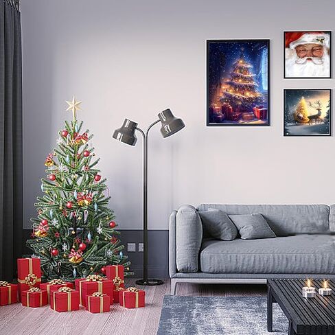 FysaH Christmas Diamond Painting Kits,Christmas Tree Diamond Painting Kits for Adults,DIY Paint by Numbers (Reindeer) in Saudi Arabia