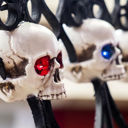 Xuhal 12 Pcs Halloween LED Glowing Light Eye for Mask Costume Skull Skeleton 24'', Battery Not Include in Saudi Arabia