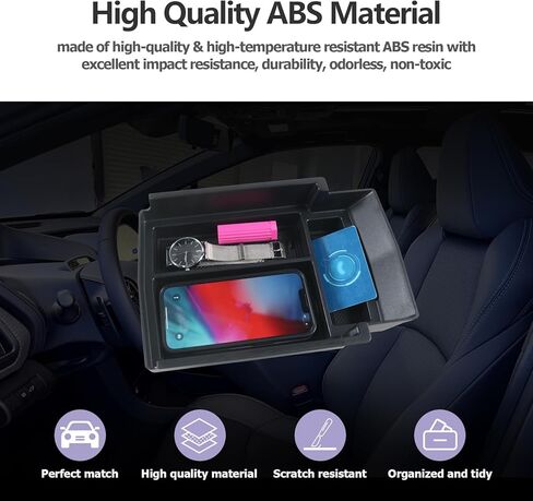 LUWU 2023 2024 سوبارو سولتيرا منظم وحدة التحكم المركزية صندوق تخزين مسند الذراع سولتيرا 2023 منظم مسند الذراع سولتيرا منظم إدراج وحدة التحكم مسند الذراع سولتيرا الملحقات الداخلية (أسود) in Kuwait