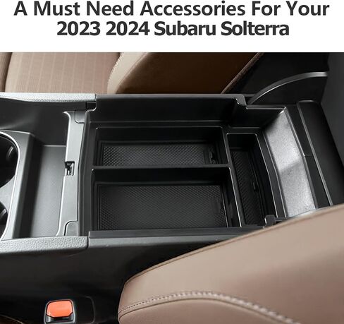 LUWU 2023 2024 سوبارو سولتيرا منظم وحدة التحكم المركزية صندوق تخزين مسند الذراع سولتيرا 2023 منظم مسند الذراع سولتيرا منظم إدراج وحدة التحكم مسند الذراع سولتيرا الملحقات الداخلية (أسود) in Kuwait