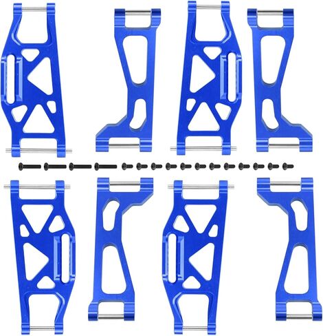 Aluminum Suspention A-Arms for Traxxas WideMaxx Suspension Arms Upgrades, Front, Rear, Upper and Lower (8-Pack) (Blue) in Kuwait