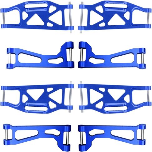 Aluminum Suspention A-Arms for Traxxas WideMaxx Suspension Arms Upgrades, Front, Rear, Upper and Lower (8-Pack) (Blue) in Kuwait