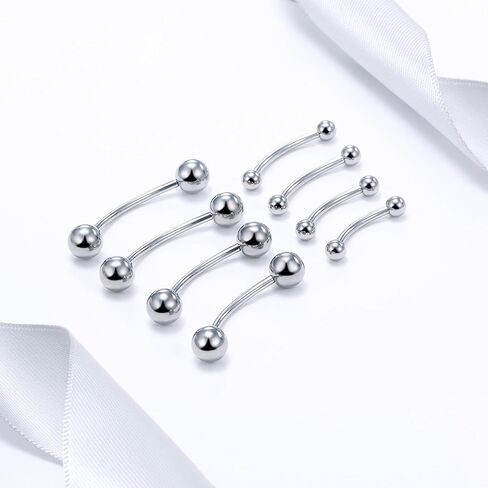 20G 18G 16G 14G F136 التيتانيوم ثقب الحاجب المجوهرات منحني الحديد الحاجب الدائري العمودي Labret الشفاه مجوهرات Daith Rook القرط السرة الصغيرة البطن زر حلقة ثقب المجوهرات للنساء الرجال in Saudi Arabia