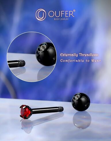 OUFER 3PCS Halloween Helix Piercing Jewelry, 16G Cartilage Earring Barbells, Spider Tragus Piercing Jewelry, 316L Surgical Steel Helix Conch Tragus Cartilage Earrings for Women in Saudi Arabia