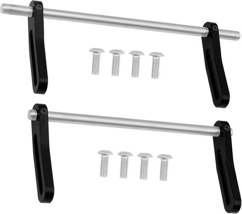 ShareGoo Aluminum Front Rear Bumper Adjustable Crawler Bumpers Compatible with 1/10 Axial SCX10 Traxxas TRX4 Gspeed Power Wagon Body Chassis RC Crawler (Black) in Saudi Arabia