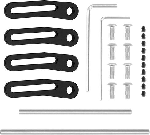 ShareGoo Aluminum Front Rear Bumper Adjustable Crawler Bumpers Compatible with 1/10 Axial SCX10 Traxxas TRX4 Gspeed Power Wagon Body Chassis RC Crawler (Black) in Saudi Arabia