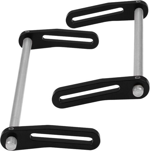 ShareGoo Aluminum Front Rear Bumper Adjustable Crawler Bumpers Compatible with 1/10 Axial SCX10 Traxxas TRX4 Gspeed Power Wagon Body Chassis RC Crawler (Black) in Saudi Arabia