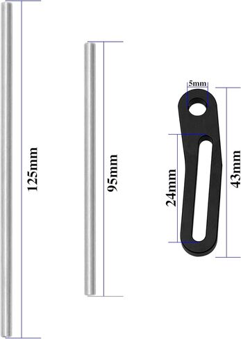 ShareGoo Aluminum Front Rear Bumper Adjustable Crawler Bumpers Compatible with 1/10 Axial SCX10 Traxxas TRX4 Gspeed Power Wagon Body Chassis RC Crawler (Black) in Saudi Arabia