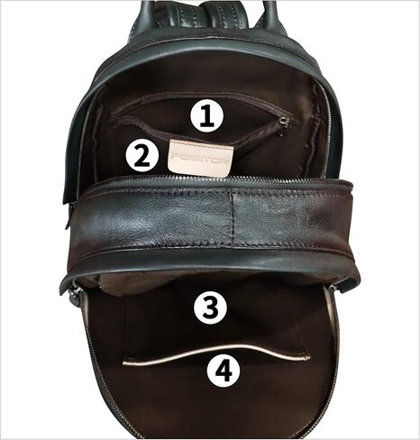 حقيبة ظهر من الجلد الطبيعي للنساء محفظة مرسومة يدويًا من الجلد القديم حقيبة ظهر جامعية مصنوعة يدويًا حقيبة ظهر كاجوال (Pattern5) in Kuwait