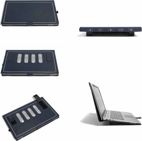Laptop Case Cover for HP Envy 16-H0xxx/16-H1000&HP Envy x360 2-in-1 Laptop 16-ad/16-ac/16t-ac/16z-ad,for Dell Inspiron 7650/7640/7620/5620/5630 2-in-1 16 Inch,Multi-Angle Stand with Heat-Vent,Black in Saudi Arabia