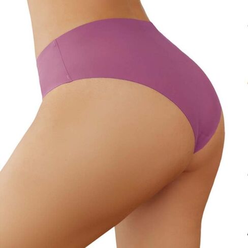 Seamless Underwear Women's Bikini Panties No Show Stretch Hipster 5 Pack in Saudi Arabia