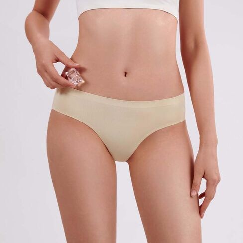 Seamless Underwear Women's Bikini Panties No Show Stretch Hipster 5 Pack in Saudi Arabia