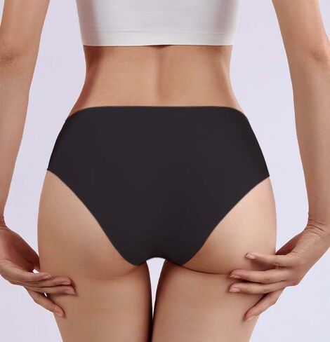 Seamless Underwear Women's Bikini Panties No Show Stretch Hipster 5 Pack in Saudi Arabia