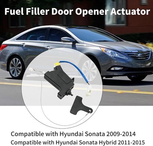 81590-3S000 Fuel Door Lock Actuator Fuel Filler Door Opener Actuator Fuel Gas Release Handle Opener Replacement for Hyundai Sonata 10-14 for Hyundai Sonata Hybird 11-15 in Saudi Arabia