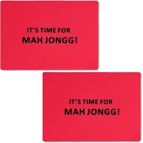 GRACIAS Set of 2 Blue Mahjong Tile Mixers (Shufflers), Plastic Mahjongg Accessories for Mixing and Shuffling Tiles & Playing Mahjong Game