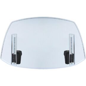 PACEWALKER Universal Motorcycle Windshield Extension Motorcycle Wind Deflector Adjustable Clip-on Windscreen Visor Fit for Most Motorcycle Scooter Dirt Bikes (Transparent)
