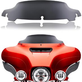 JMTBNO Smoke 9" Wave Windshield Windscreen Compatible for 2014-2024 Harley Davidson Touring Street Glide/Electra Glide/Ultra Limited/Tri Glide FLHT FLHX FLHXS FLHTK
