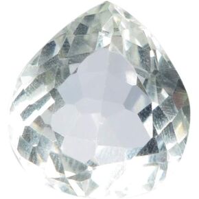 GEMHUB Loose Gemstones for Jewelry Making Shiny Pear Cut 18.00 Carats. White Topaz Loose Gemstone for Ring