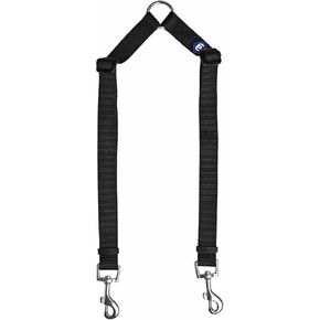Blueberry Pet Essentials مقود مزدوج كلاسيكي متين للكلاب، أوركيد داكن، متوسط/كبير، مقاود مزدوجة للمشي والتدريب لكلبين in Kuwait