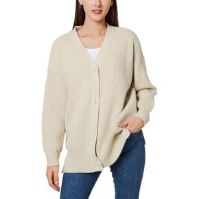 Long Cardigan Sweaters for Women Long Sleeve Open Front Knit Cardigan Sweater Jacket Button Down Loose Outwear