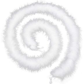 72" Long Fluffy Marabou Feather Boa for Women DIY Craft Home Decor 22g