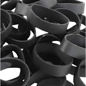 Rubber Bands, KAIMRED Size #82 Rubber Bands, Thick Rubber Bands Heavy Duty, Tactical Black Rubber Bands, Wide Fat Strong Industrial Large Rubber Bands, Elastic Bands for office supplies Fishing