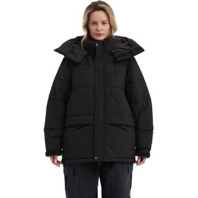 NOMADIKA Men's Waterproof Ski Jacket Snow Coats with Detachable Hood for Winter Skiing Snowboarding Oversize Unisex