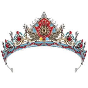SWEETV War of the Gods Mythology Crown, Tiaras and Crowns for Women and Men, Gold Tiaras for Men, King Crown Diadem, Ancient Greece Headpiece for Prom Cosplay Wedding Halloween, Zeus Crown